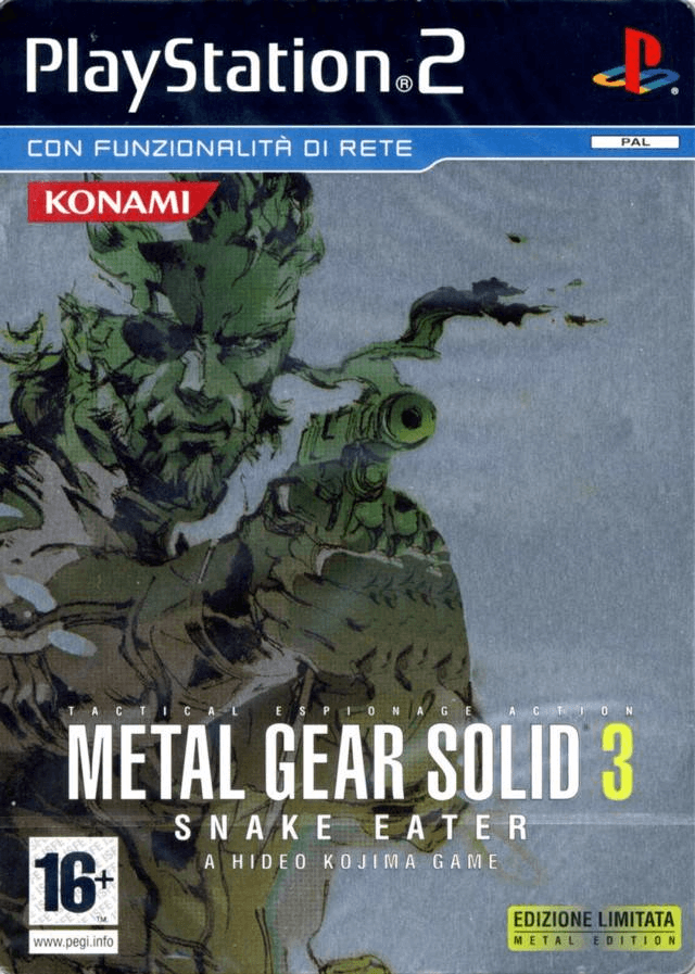 Metal Gear Solid 3 Snake Eater box art for Playstation 2